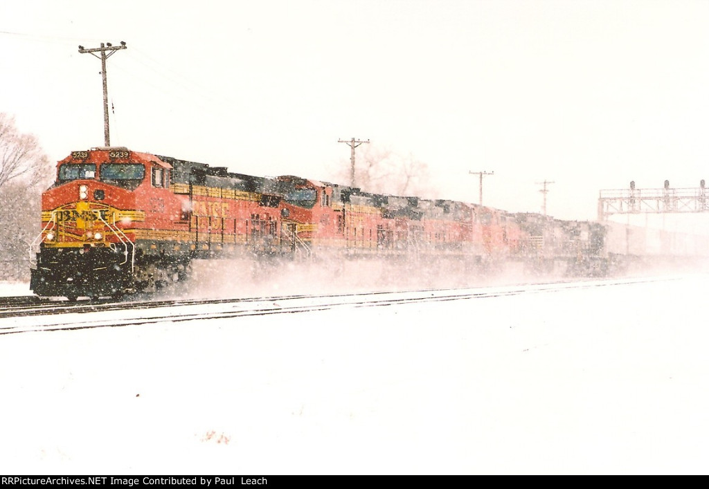 Intermodal cruises west kicking up snow